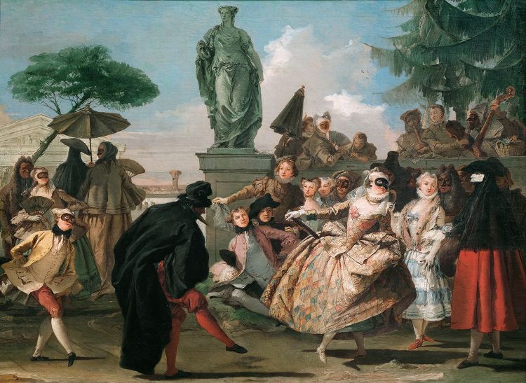 Giovanni Domenico Tiepolo: "The minuet" (1756) 