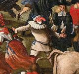 Follower of Joseph Heintz the Younger: Bull running oil on canvas (17th century)