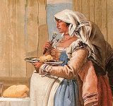 Giovanni Battista Tiepolo (1696-1770): I contadini - fresco (1757) - detail - Villa Valmarana ai Nani, Vicenza